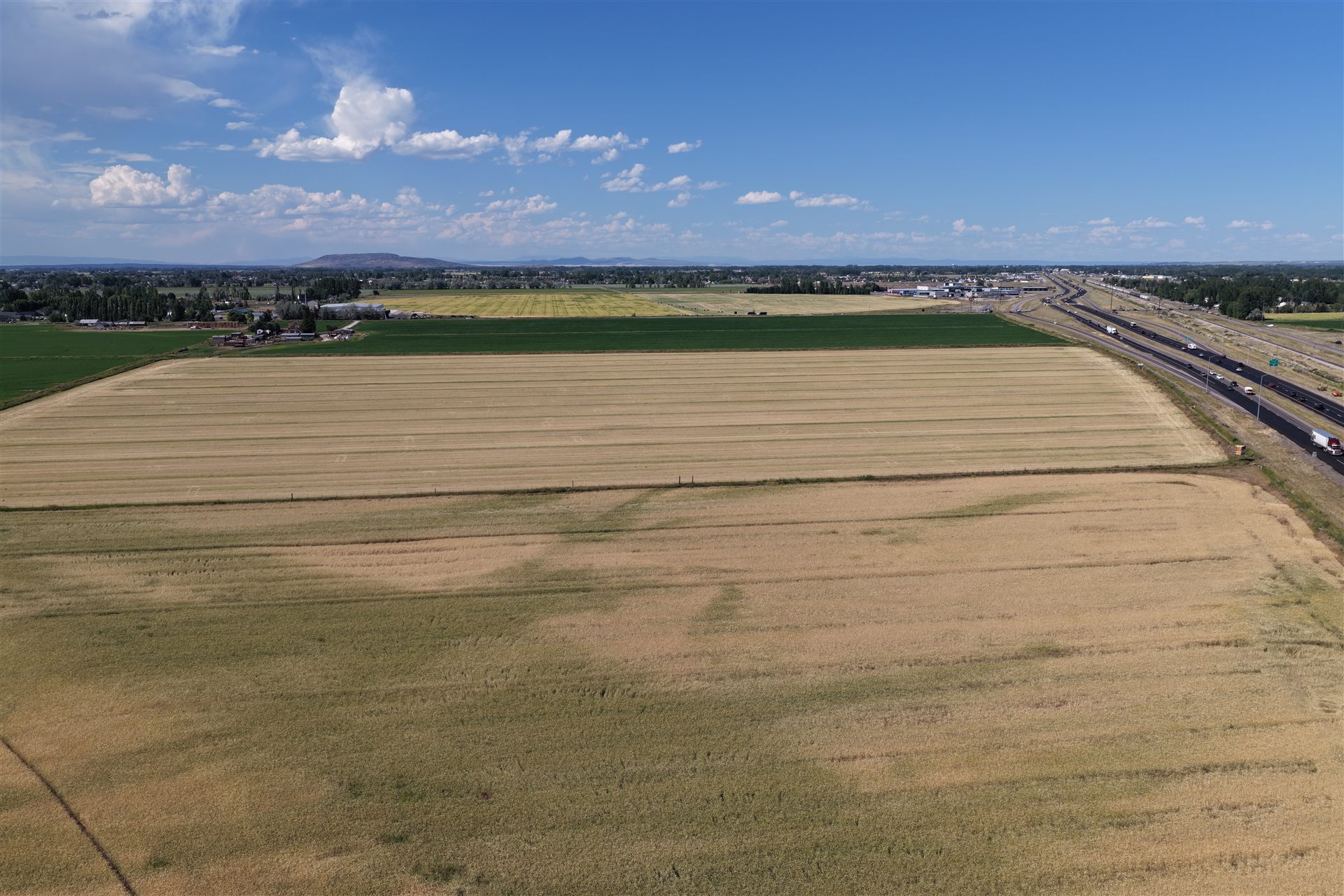County Line — open land along Highway 20