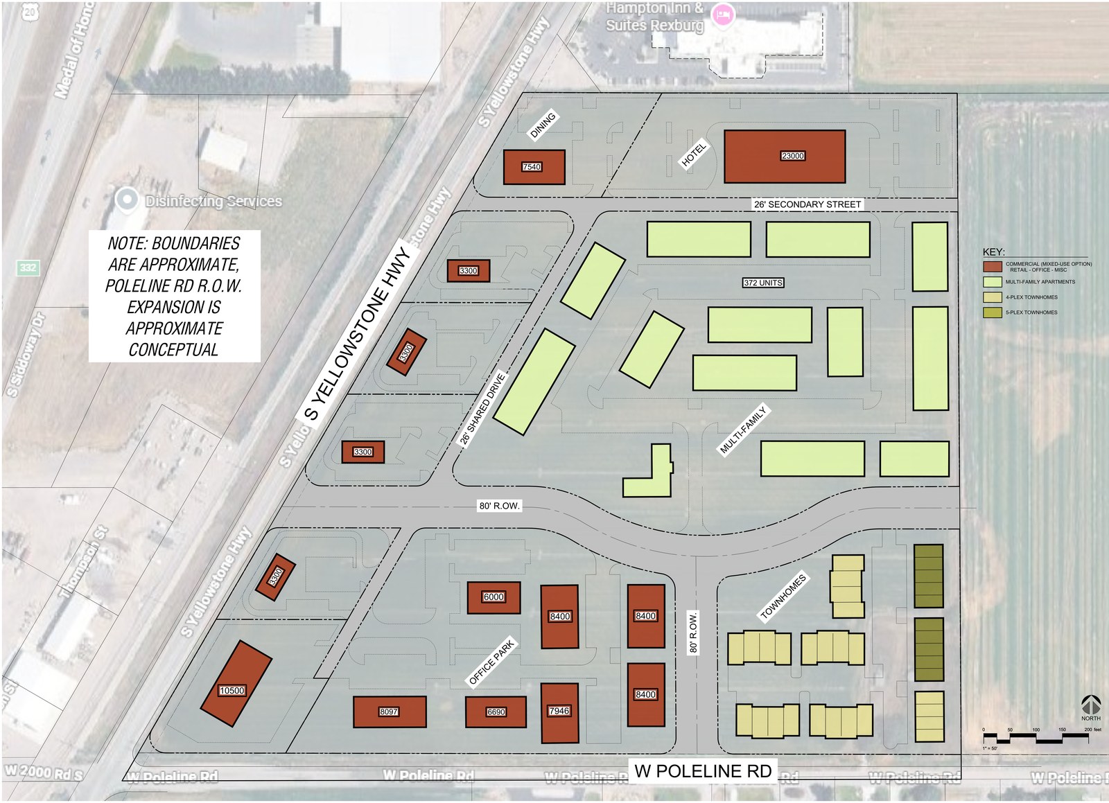 Rexburg Corner site plan