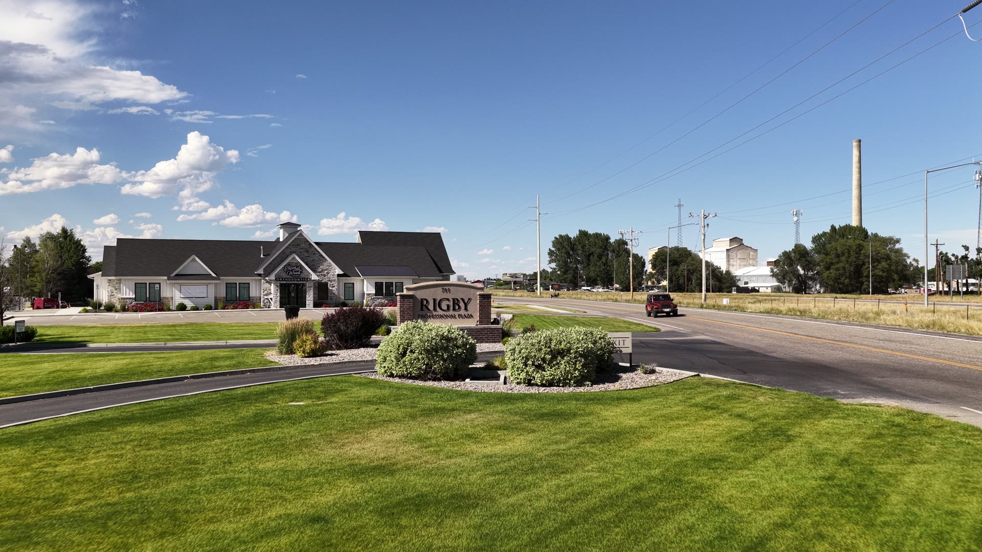 Rigby Professional Plaza — low aerial