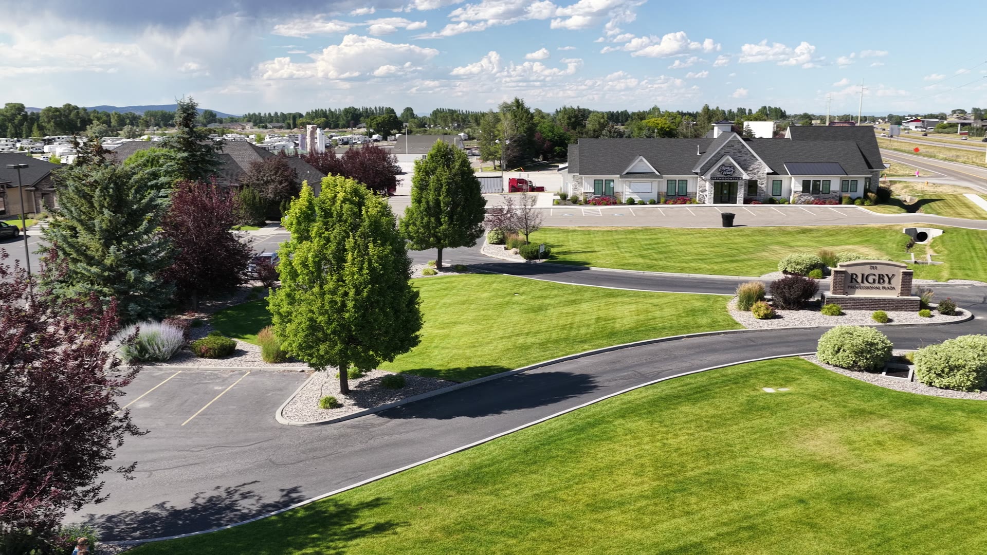 Rigby Professional Plaza — aerial area view