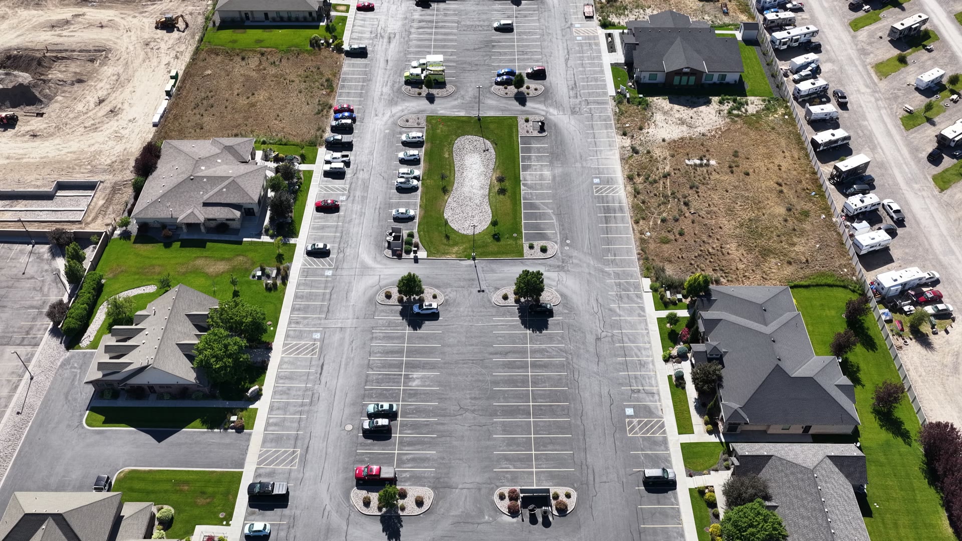 Rigby Professional Plaza — rising view of the site
