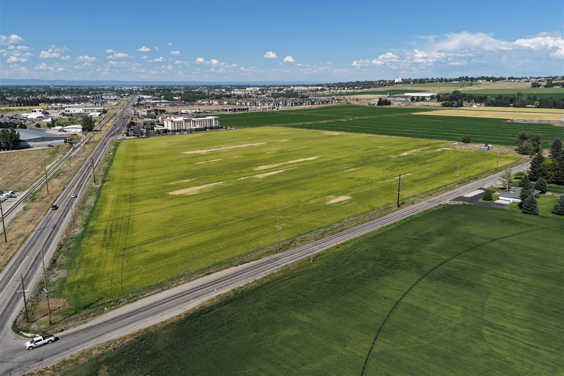 Rexburg Corner — the open land parcel along the highway