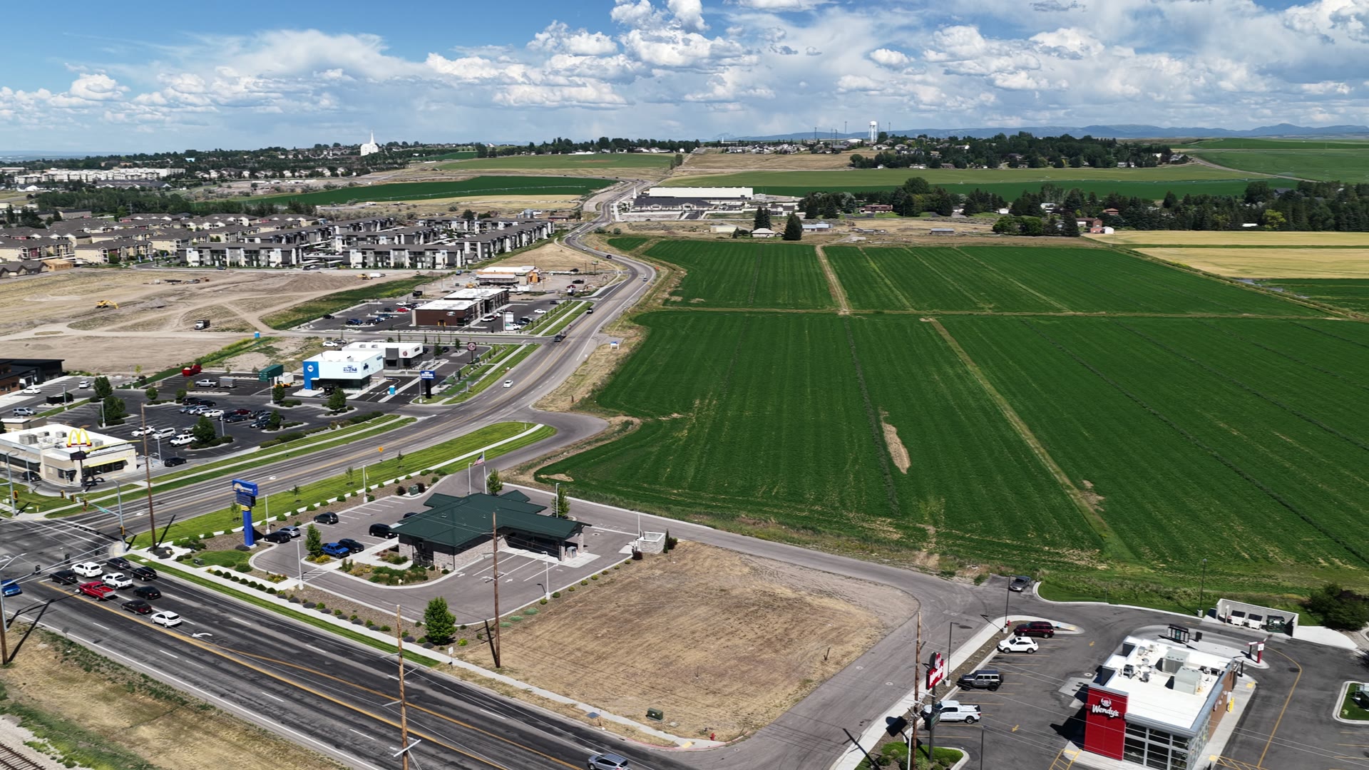 Rexburg Corner — open ground along the Rexburg corridor